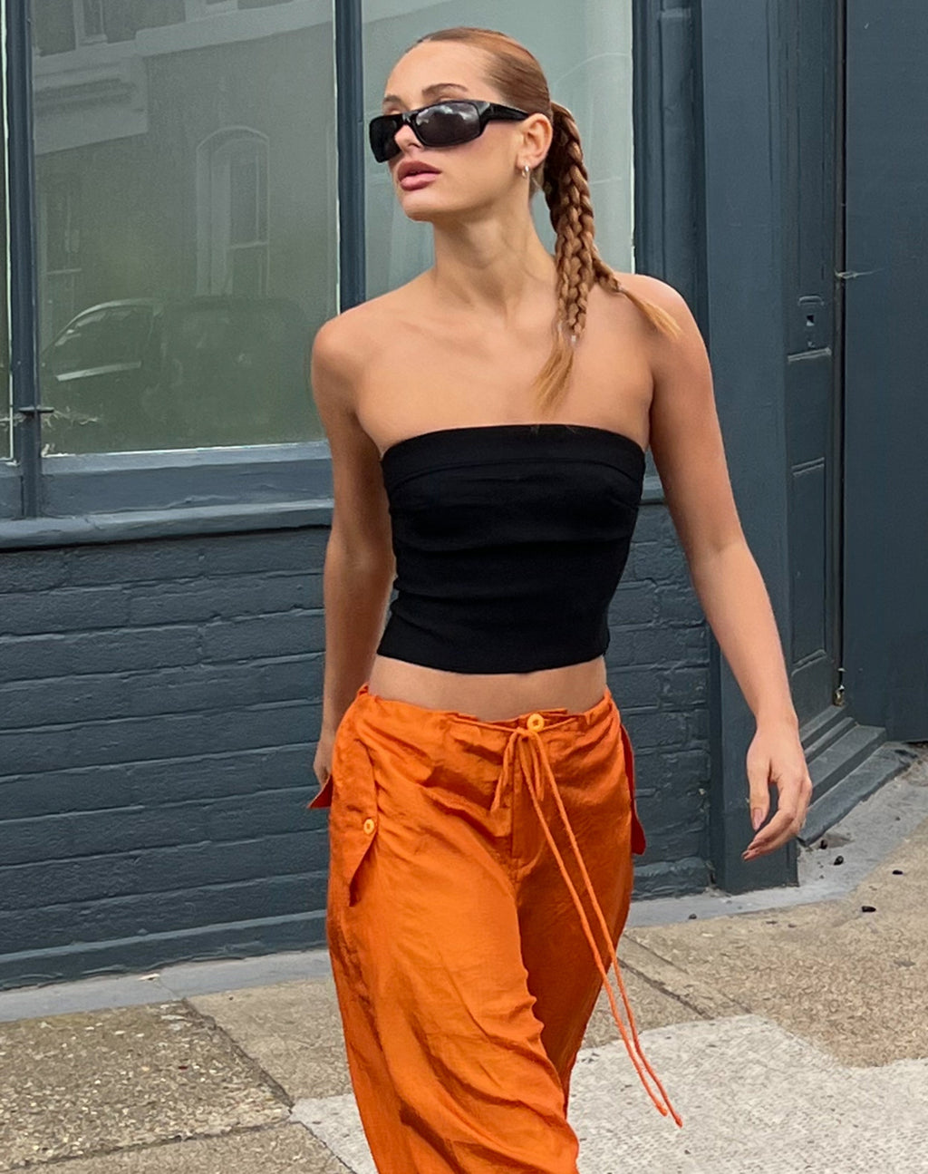 Salus Maßgeschneidertes Bandeau-Top in Schwarz