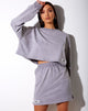 Bild von Fawly Crop Top in grauer Waschung Angel Embro Label