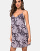Image of Sanna Slip Dress in Bleached Tie Dye Grau
