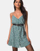 Image of Sanna Slip Dress in Floral Bloom Grün