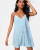 Bild von Sanna Slip Dress in Ditsy Rose Blau