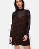 Image of Sanna Slip Dress in Übergröße Jaguar Braun