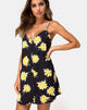 Image of Sanna Slip Dress in Sunny Days Schwarz