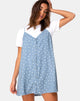 Image of Sanna Slip Dress in Skater Polka Blau