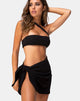 Bild von Sarong Schwimmrock in Schwarz Mini Rib