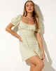 Image of Sasi Minikleid in Salbei-Karo