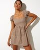 Image of Saunder Skaterkleid in Mini Gingham