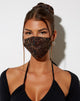Image of Gesichtsmaske in Dunkel Boa Braun