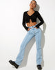 Image von Seam Flare Jeans in heller Waschung