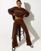 Bild von Sekar Flare Hose in Kakao