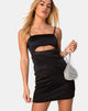 Image of Sekka Kleid aus schwarzem Satin