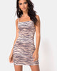 Bild von Selah Bodycon Kleid aus Samt Golden Tiger