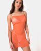 Bild von Seleh Kleid aus Kristallnetz Orange