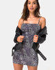 Bild von Selah Bodycon Kleid in Rar Leopard Grau