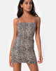 Bild von Selah Bodycon Kleid in Rar Leopard Braun