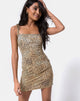Bild von Seltie Kleid in Mini Tiger Braun