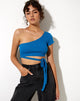 Bild von Shanon Crop Top in Rib Aqua