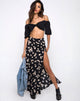 Bild von Shayk Maxirock in Grunge Daisy Floral