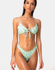 Image of Makida Bikini-Unterteil in Ditsy Petal Pastell-Limette
