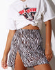 Bild von Shenka Minirock in Zebra Vertikal
