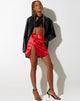 Bild von Shenka Minirock in Rose Flock Rot