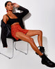 Bild von Shenka Minirock aus Satin Rose Copper