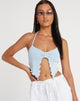 Bild von Shima Top aus Krepp in Babyblau