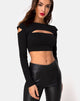 Bild von Shink Crop Top in Schwarz