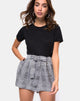 Bild von Melange High Waist Short in Grau Charles Check