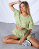 Bild von Faw Crop Top in Small Graffiti Flower Sage