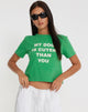 Bild von Shrunk Tee in Bush Green My Dog Is Cuter Than Yours