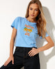 Bild von Shrunk Tee in Ozeanblau Squeeze Me