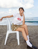 Bild von Shrunk Tee in Weiß Hotter Than Hell