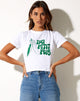 Bild von Shrunk Tee in Weiß Mon Petit Pois