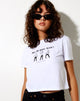 Bild von Shrunk Tee in Weiß Will We Dance Again