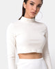 Bild von Shureen Crop Top aus Samtripp Weiß