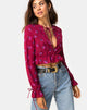 Bild von Sibel Top in Magenta-Rose-Rosa