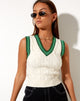 Bild von Sibyll Vest Top in Knit Elfenbein