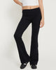 Image of Signe Regular Bootcut Tailored Trousers aus Lycra Schwarz