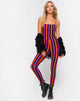 Bild von Solita Unitard in Violett und Orange gestreift