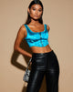 Bild von Elci Korsett-Top aus Spandex Blau