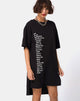 Bild von Step Hem Art Expression T-Shirt Kleid in Übergröße