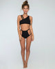Image of Still Water Bikini-Unterteil mit Ausschnitt in Schwarz
