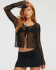 Bild von Sujata Cardi in Mesh Schwarz