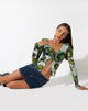 Bild von Sujata Cardi in Xray Blurred Daisy Green