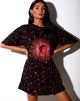 Bild von Sunny Kiss Tee in Schwarz und Rot Cosmos