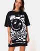 Bild von Sunny Kiss Tee in Schwarz mit weißem Traumgesicht