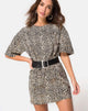 Bild von Sunny Kiss Oversize Tee in Rar Leopard