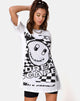 Bild von Sunny Kiss Tee in Weiß mit schwarzem Traumgesicht