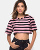 Bild von Super Cropped Tee in Campbell Stripe